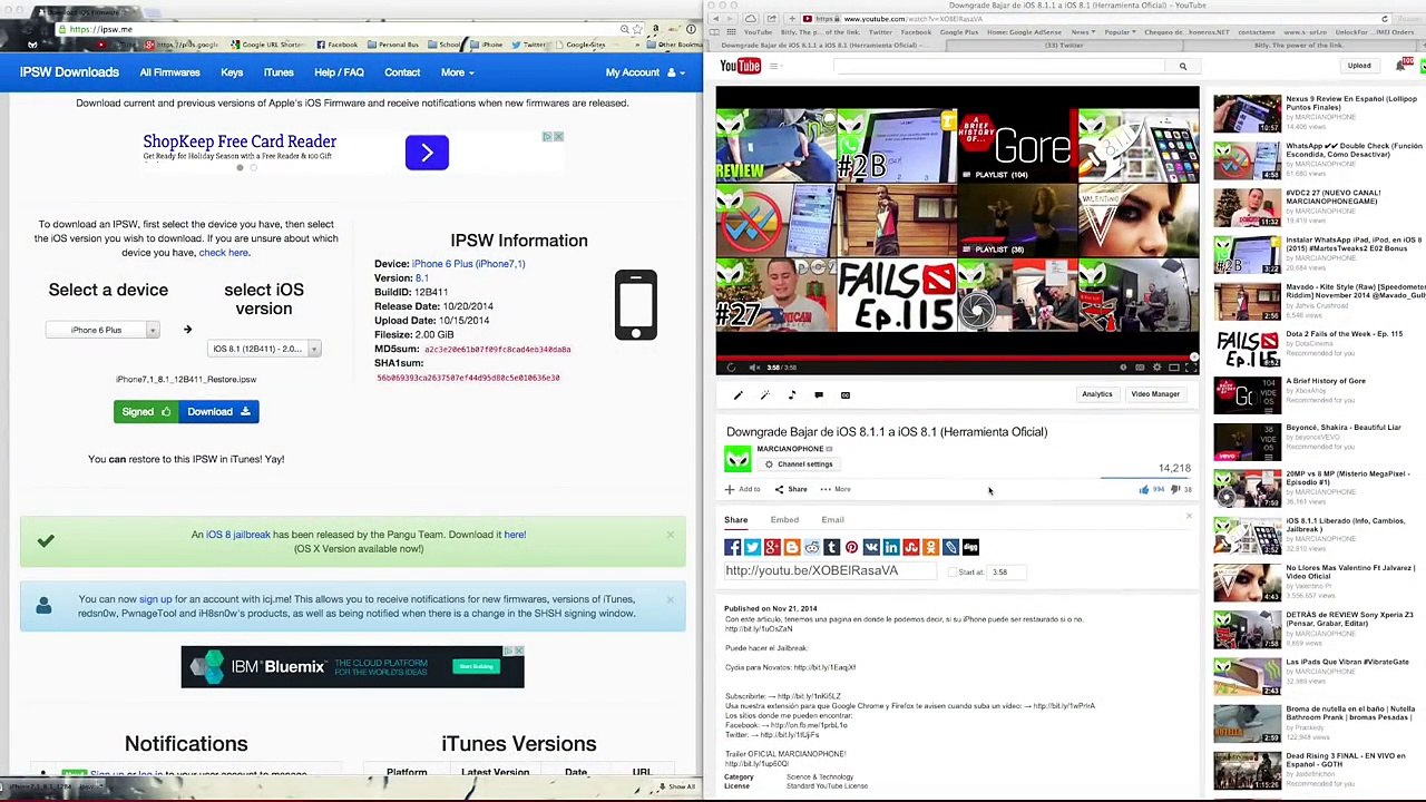 Downgrade de iOS 8.1.1 a iOS 8.1 (PREGUNTAS Y DUDAS)