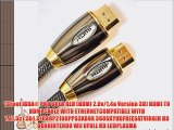 IBRA? 4m High Speed PRO GOLD RED HDMI Cable 3D PS4 2160p 4K Ultra HD(4M/13 Feet)