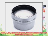 Canon TL-H37 37mm 1.5x Telephoto Converter Lens for HR10 HF10 HV10 HF100 Camcorders
