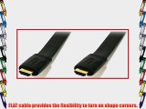 PTC 35 ft Premium GOLD Series HDMI FLAT Cable - 24AWG and CL2 rated for inside wall applications