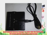 Dual Channel Battery Charger for SONY HXR-MC2000E HXR-MC2000U AVCHD Camcorder HDRFX1000