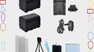 2 BN-VG121 Replacement Batteries   Car/Home Charger for JVC GZ-GX1 GZ-EX250 GZ-EX250BUS GZ-EX310