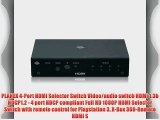 PLANEX 4-Port HDMI Selector Switch Video/audio switch HDMI 1.3b HDCP1.2 - 4 port HDCP compliant