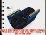 Aurum Ultra Series - High Speed HDMI Cable With Ethernet 10 PACK (6 Ft) - Supports 3D