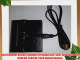 Dual Channel Battery Charger for Kodak KLIC-5001 EasyShare DX-6490 DX-7590 DX-7630 Digital