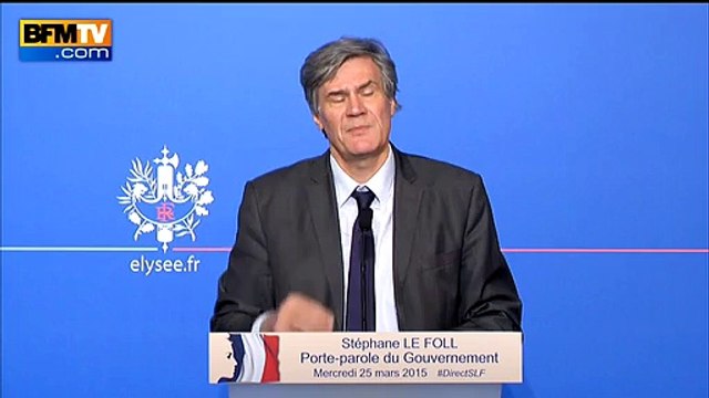 Certains responsables de l'opposition auraient dû mettre leur expression entre parenthèses , selon Le Foll (BFMTV)