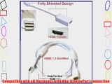 Value Pack - PTC Premium Mini DisplayPort to HDMI w/10ft WHITE HDMI 1.3 Gold Series Cable for