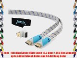 Aurum Flat Series - Flat HDMI Cable with Ethernet (75 FT) - Supports 3D