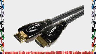 INSTEN Premium HDMI M/M Cable 1.3b 25 FT - Metal Black