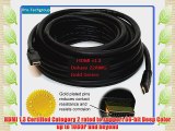 Pro-Techgroup Profesional Quality 45 ft HDMI 1.3a 22 AWG Category 2 CL2 rated Gold plated -