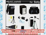 Must Have Accessory Kit For Sony HDR-PJ380 HDR-PJ380/B HDR-CX330 HDR-CX900 HDR-PJ810 HDR-PJ540