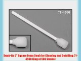 Swab-its 5 Square Foam Swab for Cleaning and Detailing: 71-4500 (Bag of 500 Swabs)