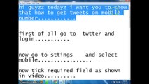 how to get tweets on mobile number
