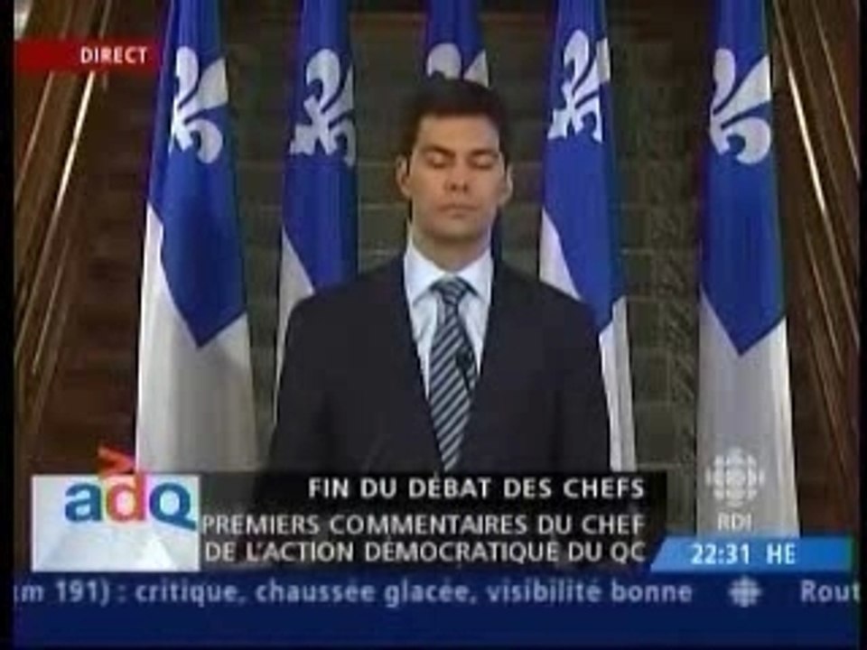 Dumont Point De Presse Apres Debat