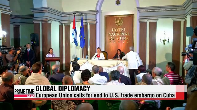 EU calls on U.S. to end Cuba embargo