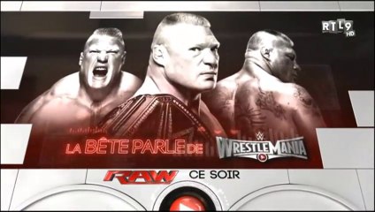RTL9 RAW LA BÊTE PARLE DE WRESTLEMANIA