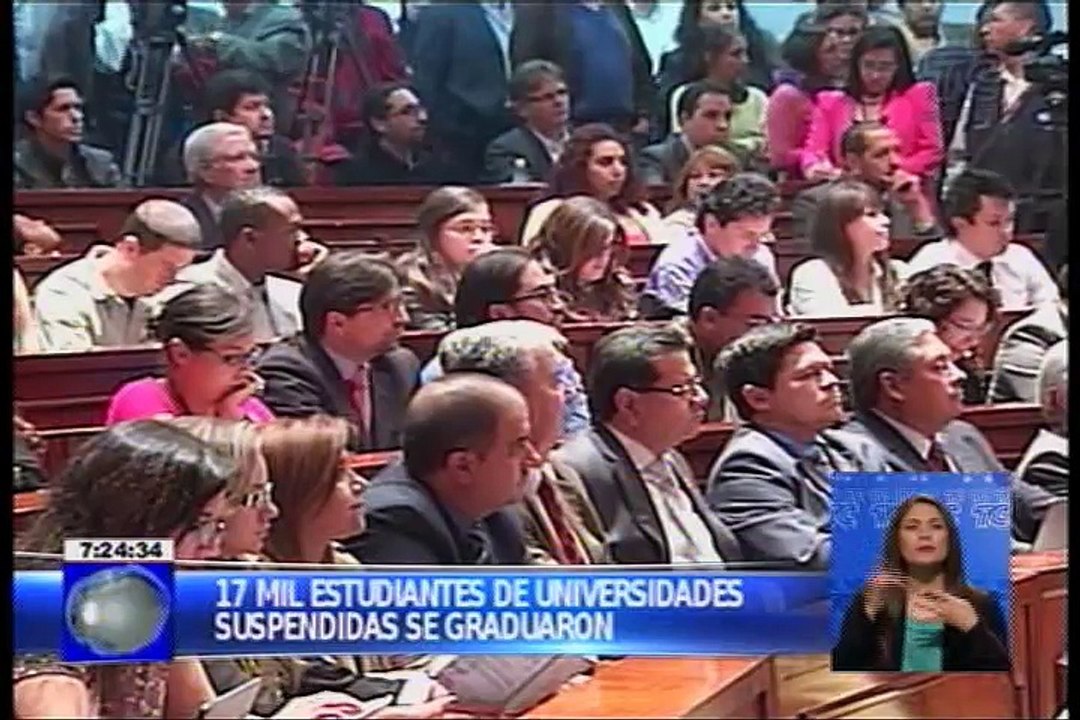 Ley de extinción de universitarios y escuelas politécnicas Vídeo