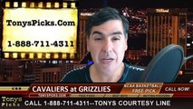 Memphis Grizzlies vs. Cleveland Cavaliers Free Pick Prediction NBA Pro Basketball Odds Preview 3-25-2015
