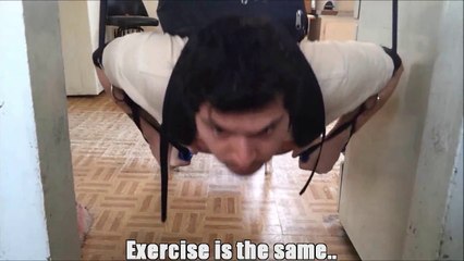Homemade Sandbag Ring Pushups