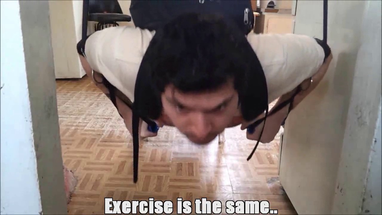 Homemade Sandbag Ring Pushups