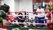 Floyd Mayweather pummels sparring partner in Las Vegas Mayweather vs Pacquiao 2015