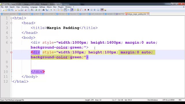 HTML and CSS margin padding in detail Hindi Urdu