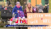 German students mourn schoolmates killed in Alps disaster