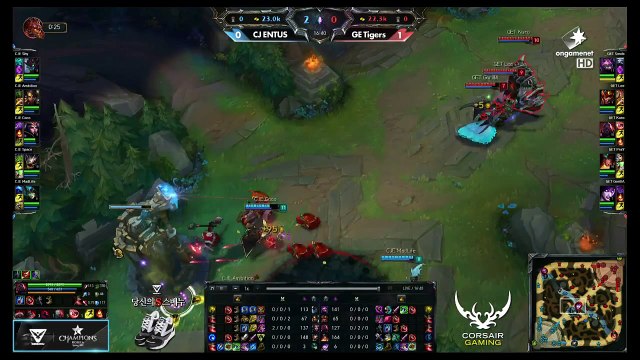 GE Tigers vs CJ Entus Game 2 Champions Korea LCK Spring 2015 W9D3 GE vs CJ G2