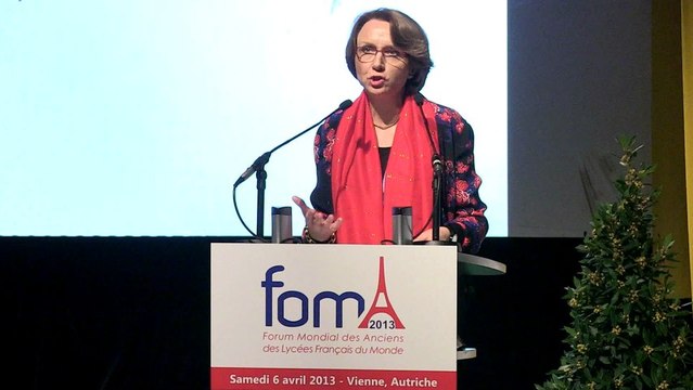 Discours d'Anne-Marie Descôtes, FOMA 2013, le 6 avril à Vienne en Autriche