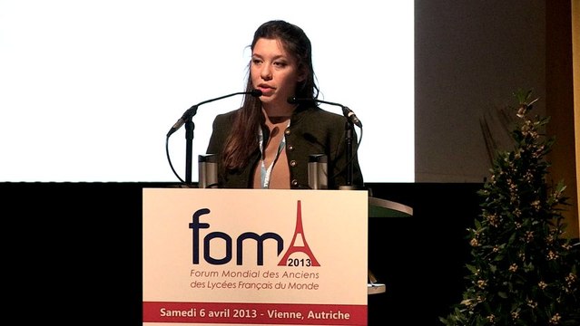 Discours de Flavia Ferrari Inchauspe, FOMA 2013, le 6 avril à Vienne en Autriche