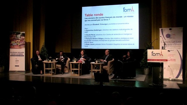 Table ronde sur les anciens élèves des lycées français du monde FOMA 2013