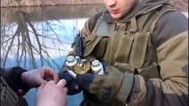 Ополченцы ДНР  взрывная рыбалка   Militias dynamite fishing ukraine war