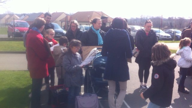 Mobilisation contre la fermeture d'une classe