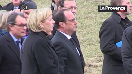François Hollande sur les lieux du crash de l'A320