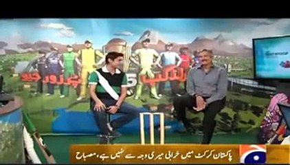 Sikander Bakht Analyst Mishbah Statement After CWC 2015