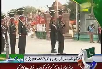 Wahga Border Flag Ceremony on Pakistan Day 23 March 2015