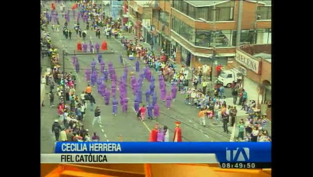 Se ultiman detalles para la procesión de Jesús del Gran Poder en el sur de Quito