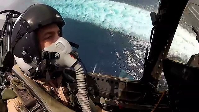 [軍事紀錄-海上雄蜂系列]FA-18 超級大黃蜂的座艙全景拍攝飛行任務作業 IN 企業號航母 USS Enterprise（CVN-65）MV