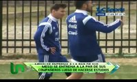 Lionel Messi training with Argentina for International Friendly Matches March 2015