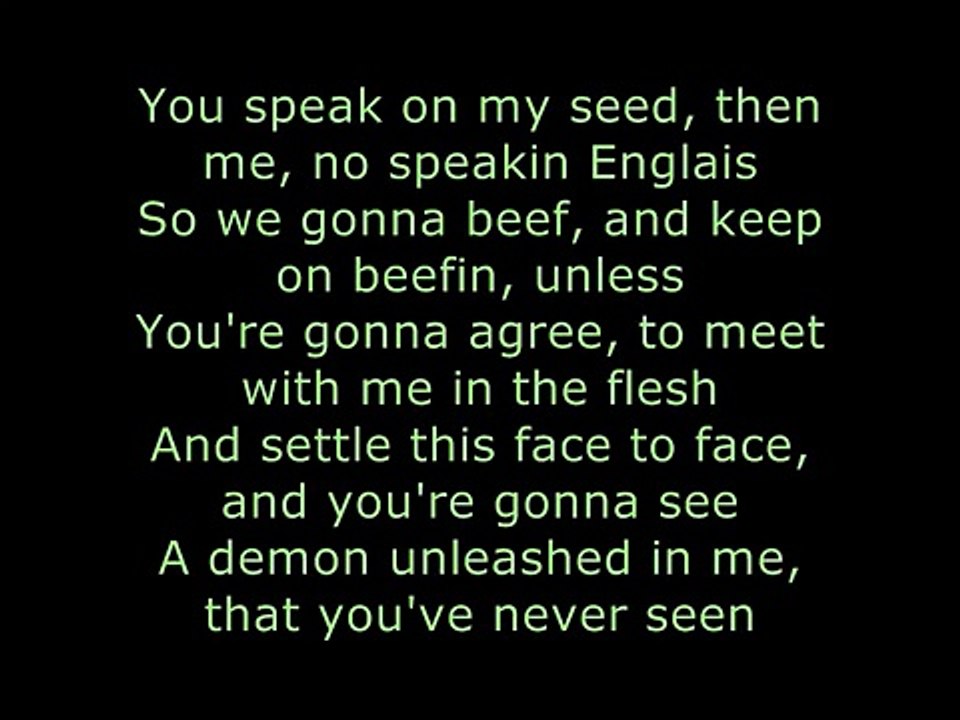 Eminem - Go To Sleep ft. Obie Trice, DMX (Lyrics On Screen) (Benzino _Ja Rule Diss)