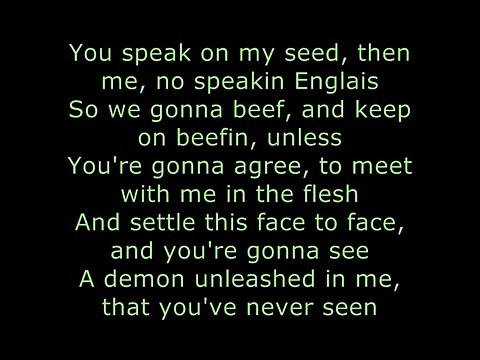 Eminem - Go To Sleep ft. Obie Trice, DMX (Lyrics On Screen) (Benzino _Ja Rule Diss)