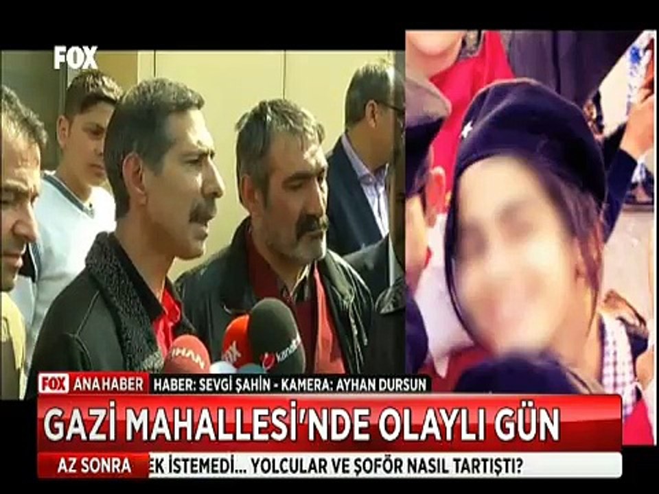 Gazi mahallesinde olaylı gün 14 yaşındaki çocuk biber gazı kapsülüyle vuruldu