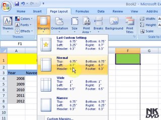 Lesson # 66 The Margins Page Setup (Microsoft Office Excel 2007_ 2010 Tutorial)