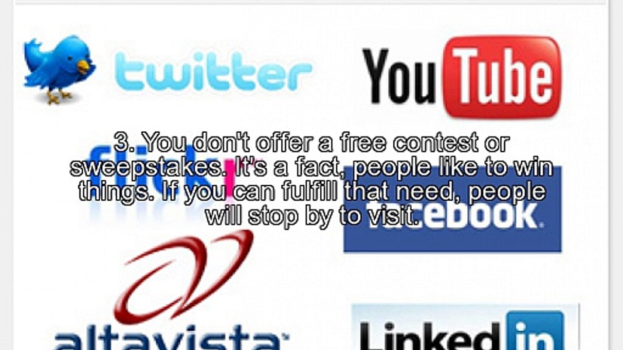 10 Reasons Why People Don't Visit Your Web Site