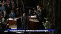 Afghan president thanks American people in speech to Congress