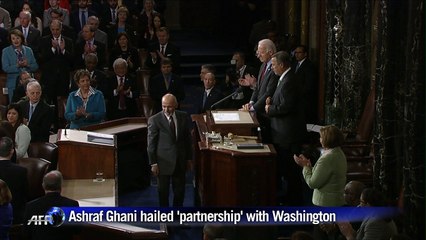 Afghan president thanks American people in speech to Congress
