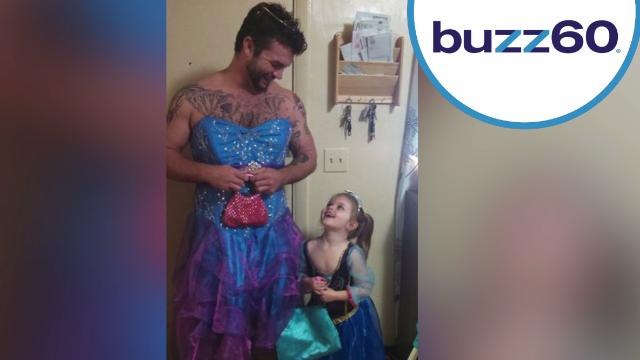 Uncle of the Year Wears Princess Dress to See 'Cinderella' with Niece