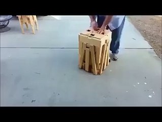 Space saving outdoor furniture