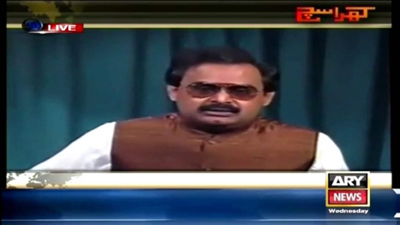 Mubashir Luqman Shows Compilation Of Altaf Hussain's Threats And Speaking Against Army