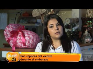 Empresaria ideó réplicas del vientre durante en el embarazo